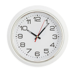 White Wall Clock 10" 